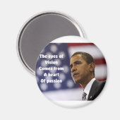 Barack Obamas Herz der Leidenschaft Magnet (Vorderseite/Rückseite)