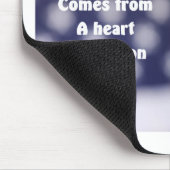 Barack Obamas Herz der Leidenschaft Mousepad (Ecke)