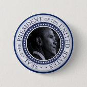 Barack Obamas Präsidentschaftliches Siegel Button (Vorderseite)