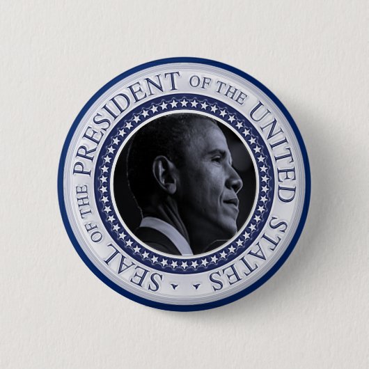 Barack Obamas Präsidentschaftliches Siegel Button (Vorderseite)