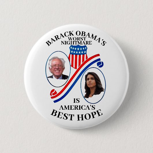 Barack Obamas schlimmster Albtraum Button (Vorderseite)