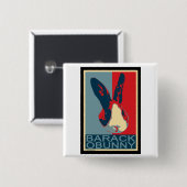 Barack Obunny Button (Vorne & Hinten)