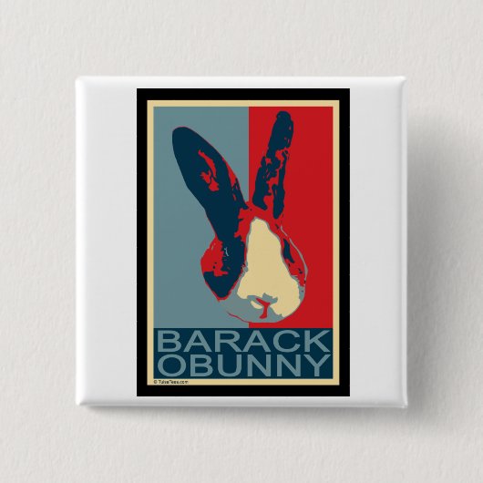 Barack Obunny Button (Vorderseite)