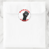 BARACK POWER RUNDER AUFKLEBER (Tasche)