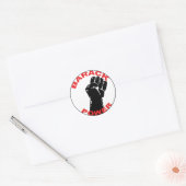 BARACK POWER RUNDER AUFKLEBER (Umschlag)