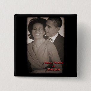 BARACK U. KNOPF MICHELLE OBAMA BUTTON