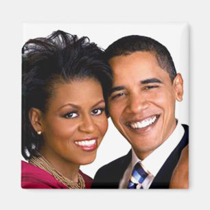 Barack u. Magnet Michelle Obama