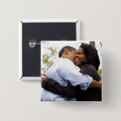 Barack u. Michelle Obama Button (Vorne & Hinten)