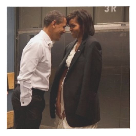 Barack u. Michelle Obama - Foto-Würfel Würfel (Vorderseite)