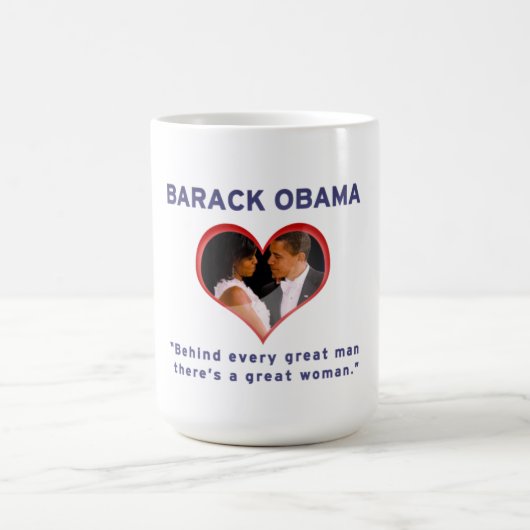 Barack u. Michelle Obama Kaffeetasse (Mittel)