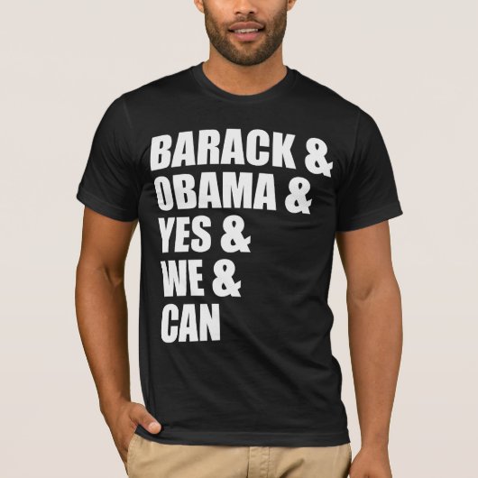 Barack u. Obama u. ja u. wir u. können T - Shirt (Vorderseite)