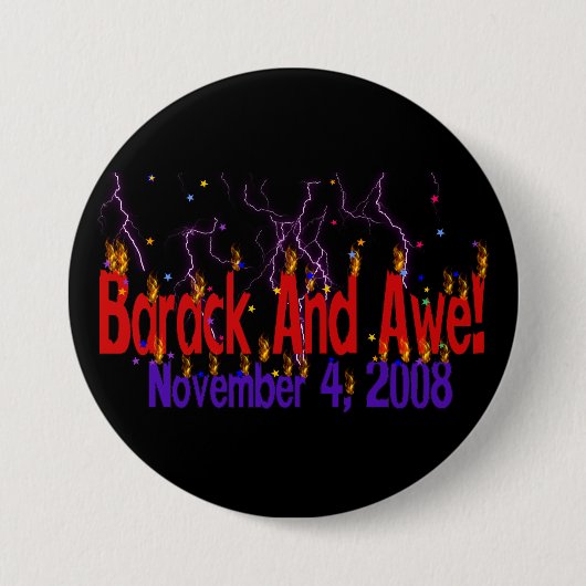 Barack und Ehrfurcht Button (Vorderseite)