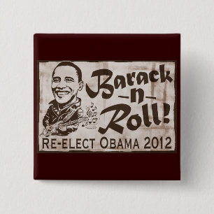 Barack und Gang RollenObama 2012 Button