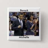 Barack und Knopf Michelle Obama Button (Vorderseite)