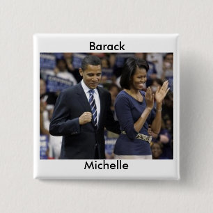 Barack und Knopf Michelle Obama Button