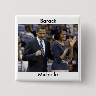 Barack und Knopf Michelle Obama Button