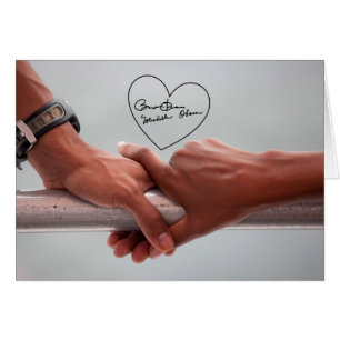 Barack und Michele Obamas Hände