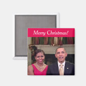 Barack und Michelle 2011WA - Magnet (Vorderseite/Rückseite)