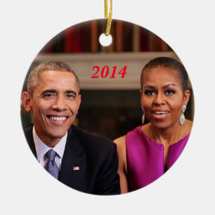 Barack und Michelle 2014 - Ornament