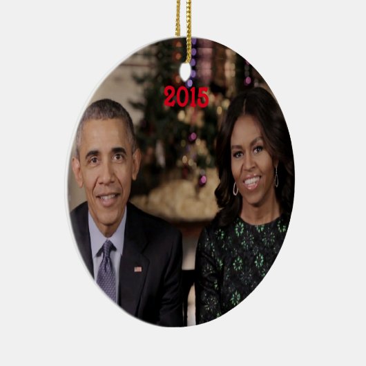 Barack und Michelle 2015 - Ornament (Rechts)