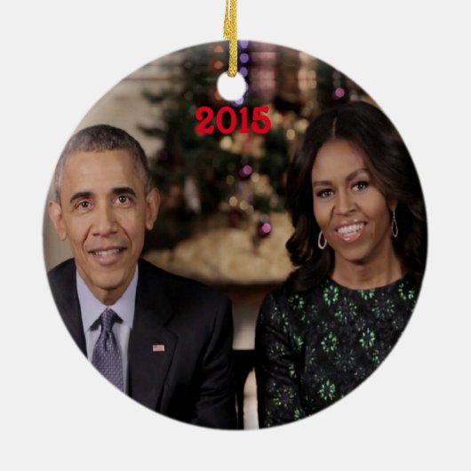 Barack und Michelle 2015 - Ornament (Hinten)
