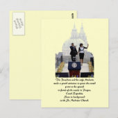 Barack und Michelle in Prag Postkarte (Vorne/Hinten)