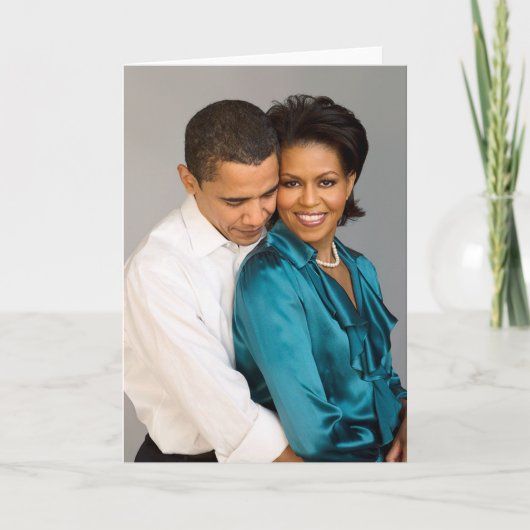 Barack und Michelle Karte (Vorderseite)