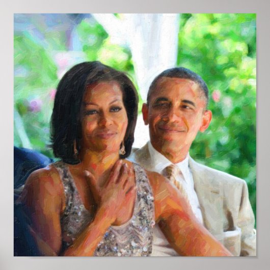 Barack und Michelle Obama 2 Art.jpg Poster (Vorne)