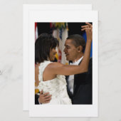 Barack und Michelle Obama Briefpapier (Vorne/Hinten)