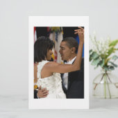 Barack und Michelle Obama Briefpapier (Stehend Vorderseite)