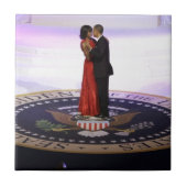Barack und Michelle Obama Fliese (Vorderseite)