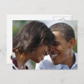 Barack und Michelle Obama Foto Postkarte (Vorne/Hinten)