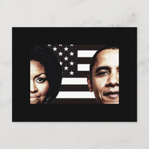 Barack und Michelle Obama Foto Postkarte