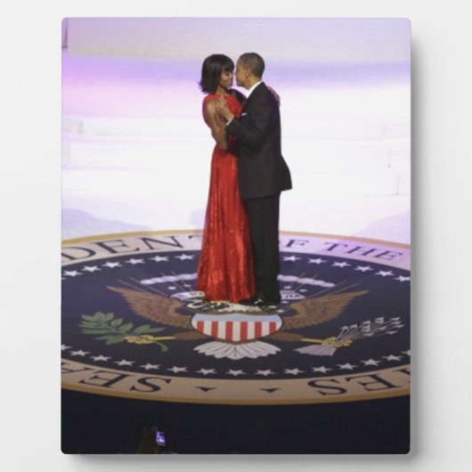 Barack und Michelle Obama Fotoplatte (Vorderseite)