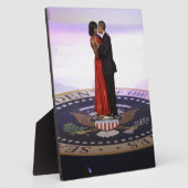 Barack und Michelle Obama Fotoplatte (Seite)
