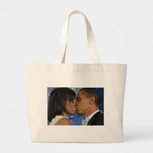 Barack und Michelle Obama Jumbo Stoffbeutel