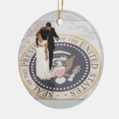 Barack und Michelle Obama Keramikornament (Links)