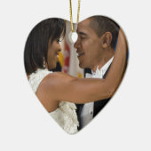 Barack und Michelle Obama Keramikornament (Links)