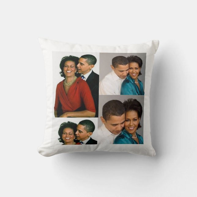 BARACK UND MICHELLE OBAMA KISSEN (Vorderseite)