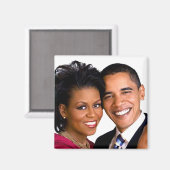 Barack und Michelle Obama Magnet (Vorderseite/Rückseite)