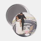Barack und Michelle Obama Magnet (Vorderseite/Rückseite)
