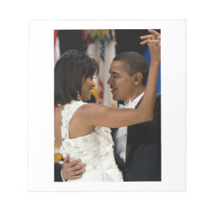 Barack und Michelle Obama Notizblock