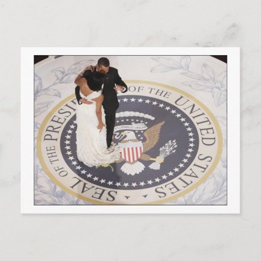 Barack und Michelle Obama Postkarte (Vorderseite)
