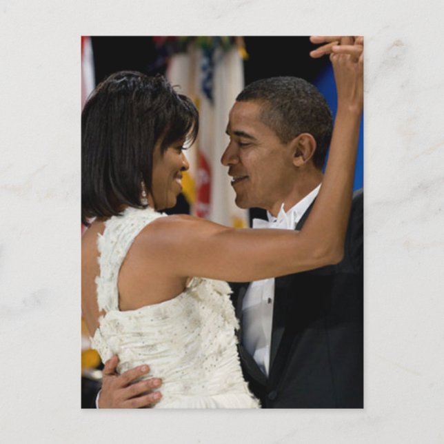 Barack und Michelle Obama Postkarte (Vorderseite)