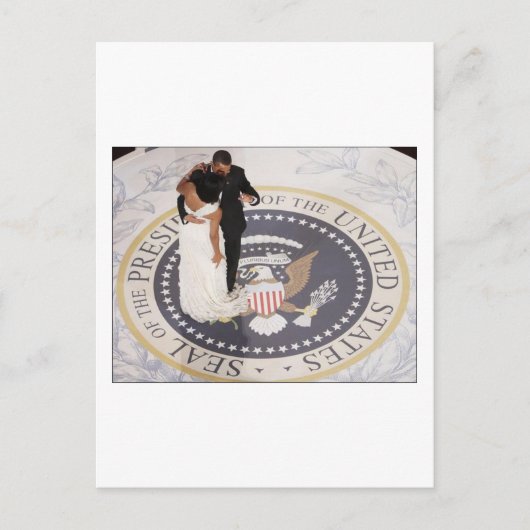 Barack und Michelle Obama Postkarte (Vorderseite)