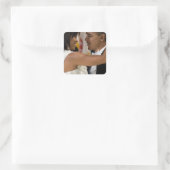 Barack und Michelle Obama Quadratischer Aufkleber (Tasche)