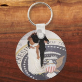 Barack und Michelle Obama Schlüsselanhänger (Vorderseite)
