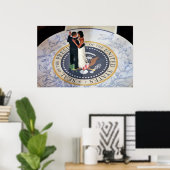 Barack und Michelle Obama tanzen Eröffnungsball Poster (Heimbüro)