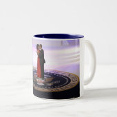 Barack und Michelle Obama Zweifarbige Tasse (VorderseiteRechts)