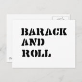 Barack und Roll Postkarte (Vorne/Hinten)